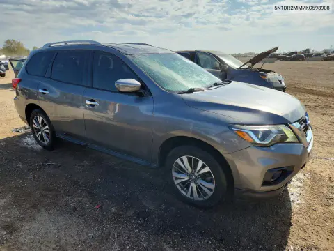 2019 Nissan Pathfinder Sv VIN 5N1DR2MM7KC598908 фото 4