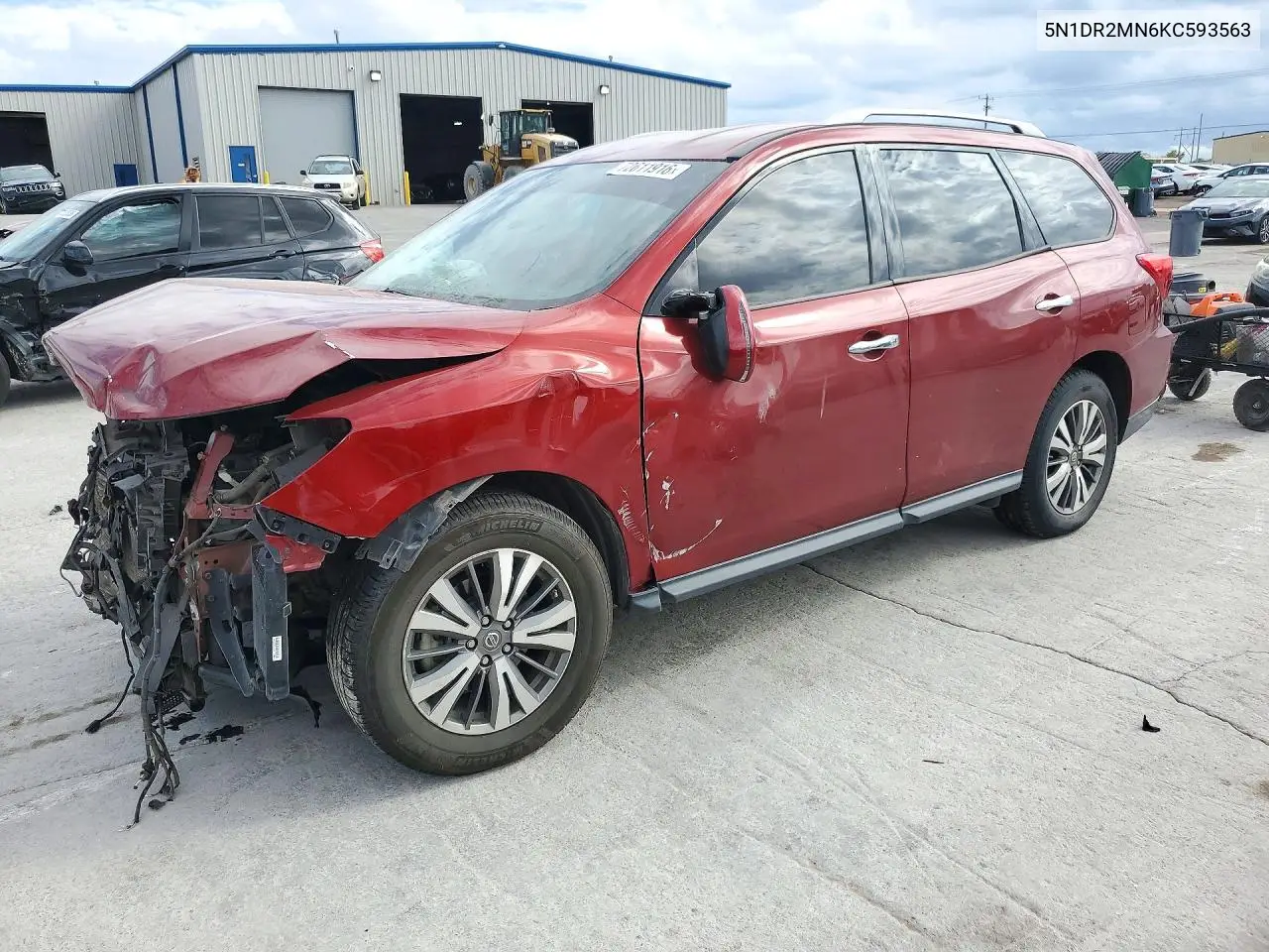 2019 Nissan Pathfinder Sv VIN 5N1DR2MN6KC593563 фото 1