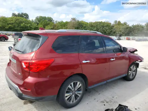 2019 Nissan Pathfinder Sv VIN 5N1DR2MN6KC593563 фото 3