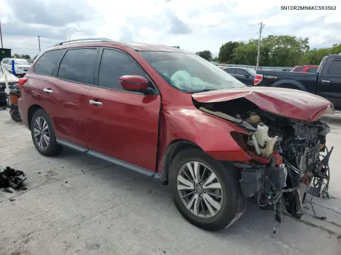 2019 Nissan Pathfinder Sv VIN 5N1DR2MN6KC593563 фото 4