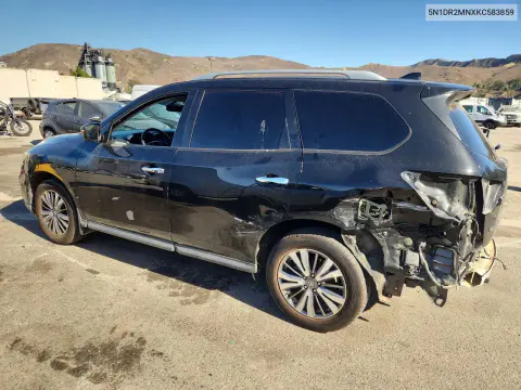 2019 Nissan Pathfinder Sv VIN 5N1DR2MNXKC583859 фото 2