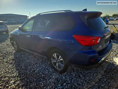 2019 Nissan Pathfinder S VIN 5N1DR2MN9KC581360 фото 2