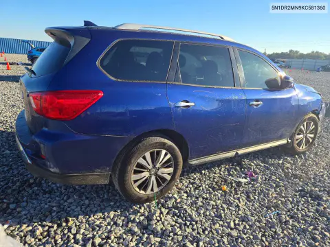 2019 Nissan Pathfinder S VIN 5N1DR2MN9KC581360 фото 3
