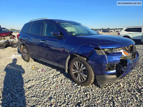 2019 Nissan Pathfinder S VIN 5N1DR2MN9KC581360 фото 4