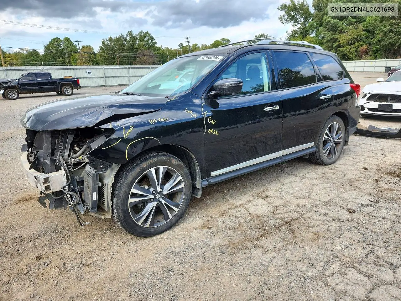 2020 Nissan Pathfinder Platinum VIN 5N1DR2DN4LC621698 фото 1