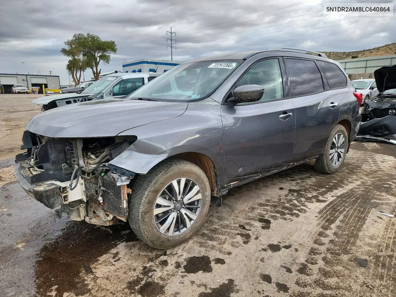 2020 Nissan Pathfinder S VIN 5N1DR2AM8LC640864 фото 1
