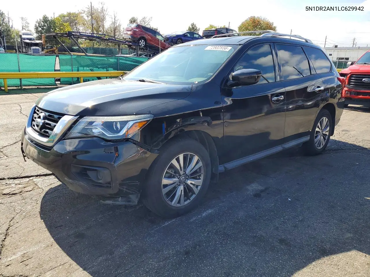 2020 Nissan Pathfinder S VIN 5N1DR2AN1LC629942 фото 1