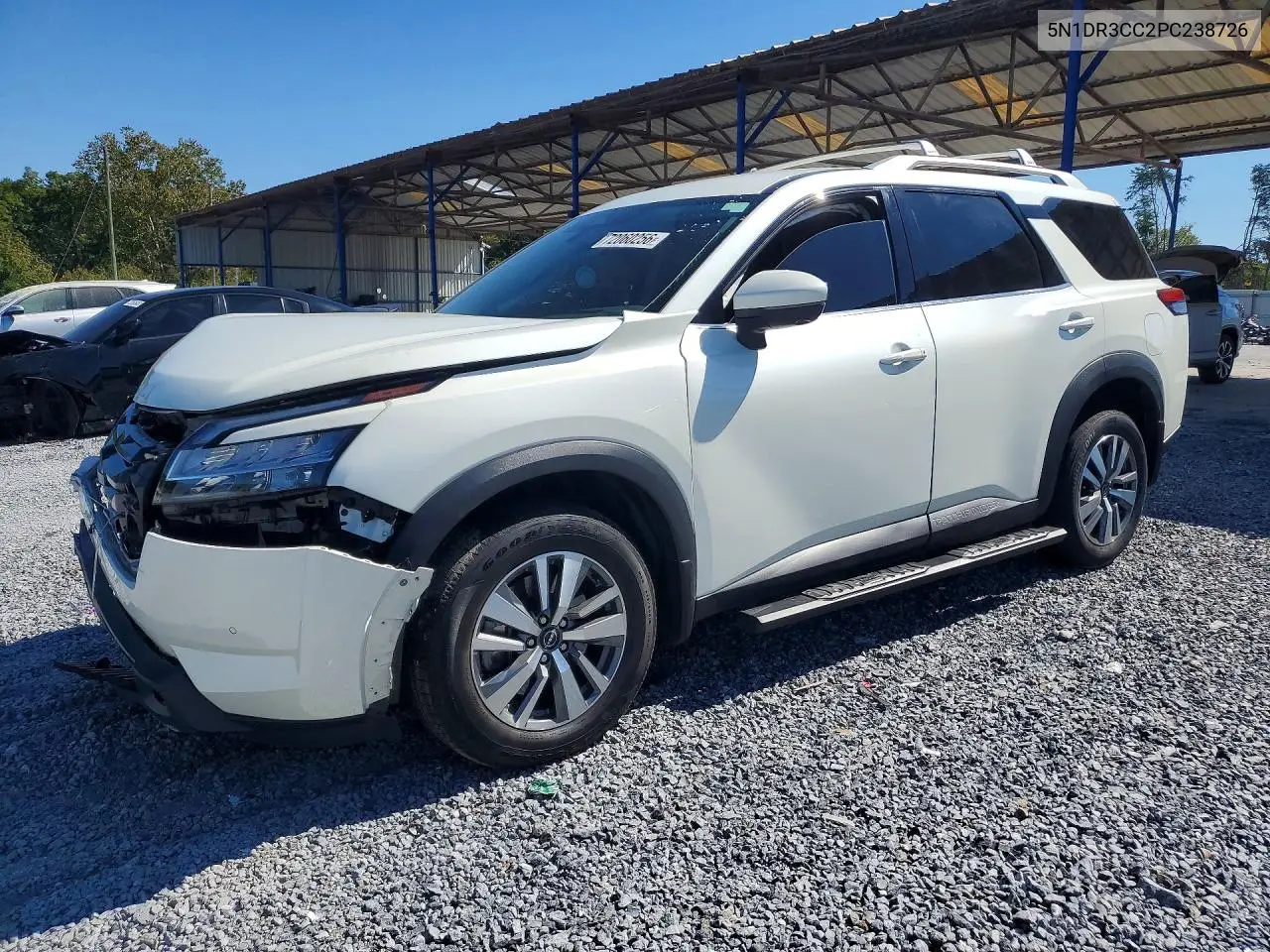 2023 Nissan Pathfinder Sl VIN 5N1DR3CC2PC238726 фото 1