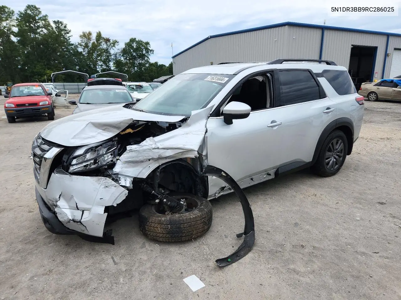 2024 Nissan Pathfinder Sv VIN 5N1DR3BB9RC286025 фото 1
