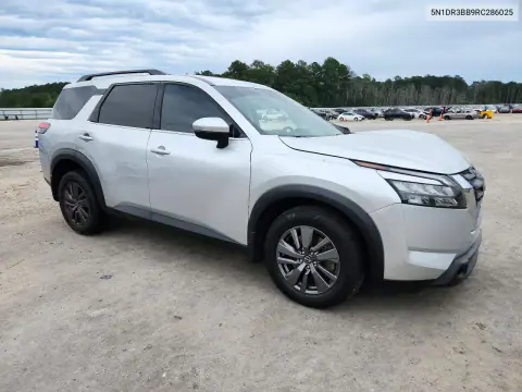 2024 Nissan Pathfinder Sv VIN 5N1DR3BB9RC286025 фото 4