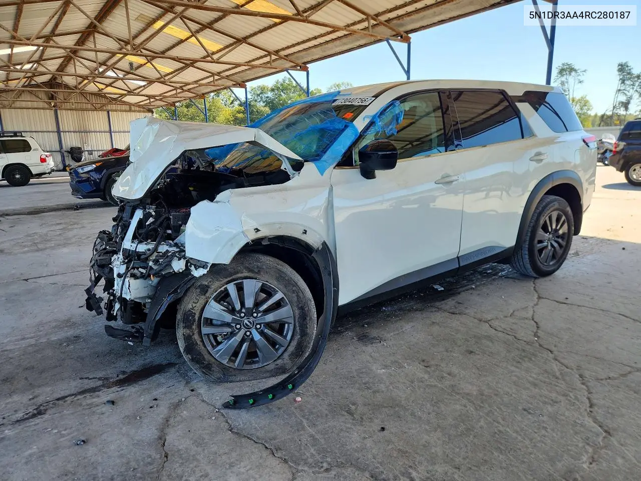 2024 Nissan Pathfinder S VIN 5N1DR3AA4RC280187 фото 1