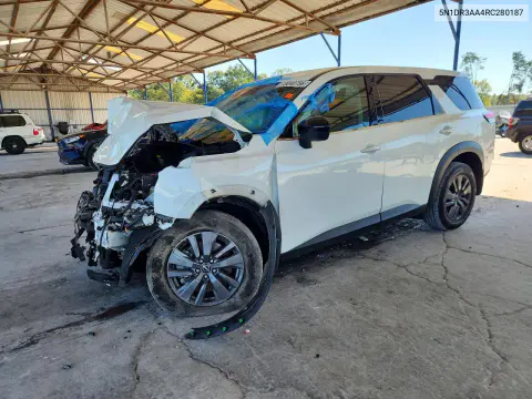 2024 Nissan Pathfinder S VIN 5N1DR3AA4RC280187 фото 1
