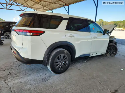 2024 Nissan Pathfinder S VIN 5N1DR3AA4RC280187 фото 3