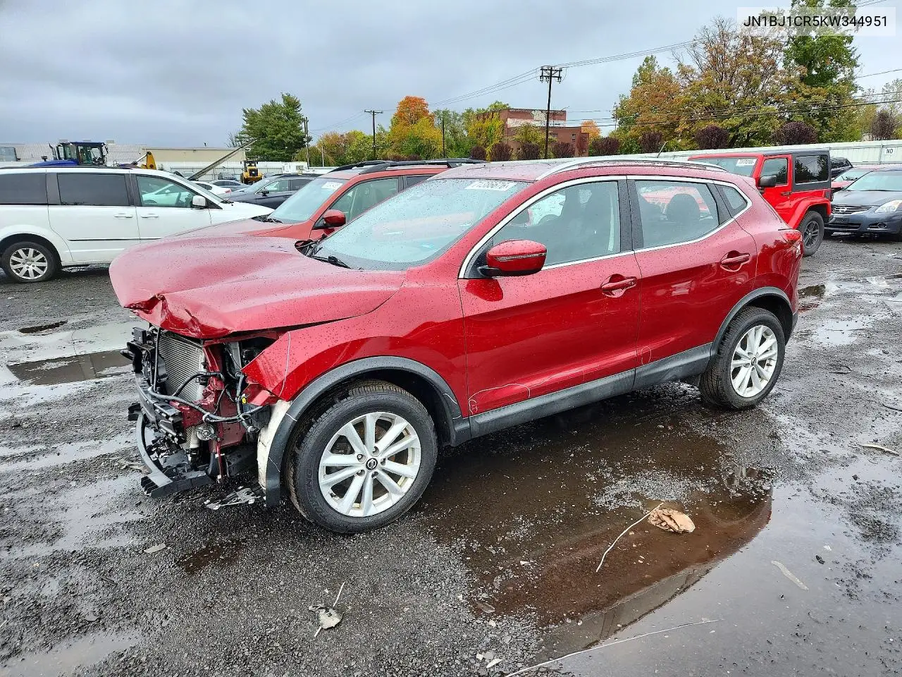 JN1BJ1CR5KW344951 Nissan Qashqai 2019 — повреждение Передняя часть, фото до ремонта