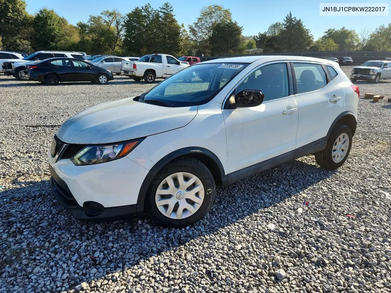 2019 Nissan Rogue Sport S VIN JN1BJ1CP8KW222017 фото 1