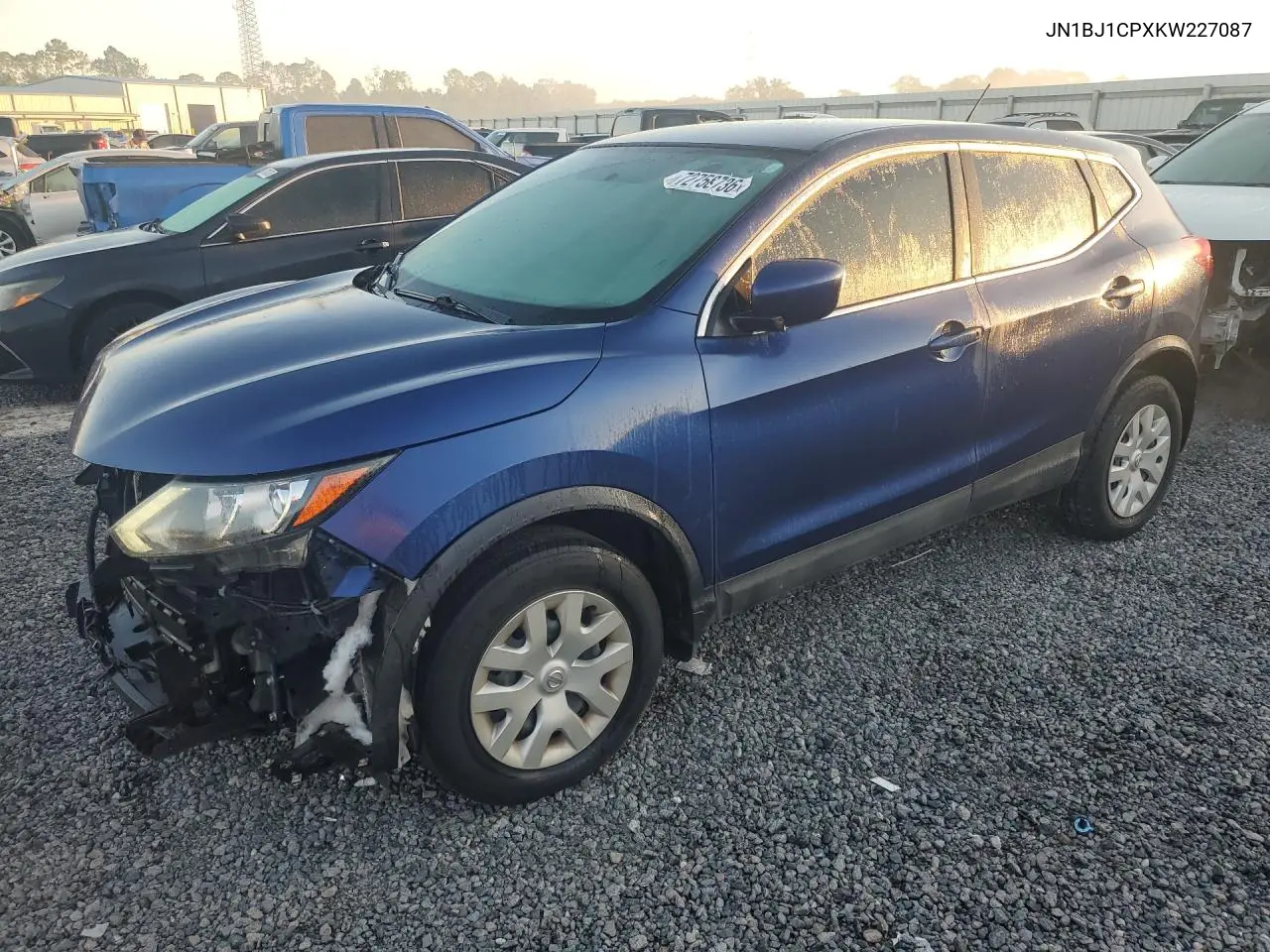 2019 Nissan Rogue Sport S VIN JN1BJ1CPXKW227087 фото 1