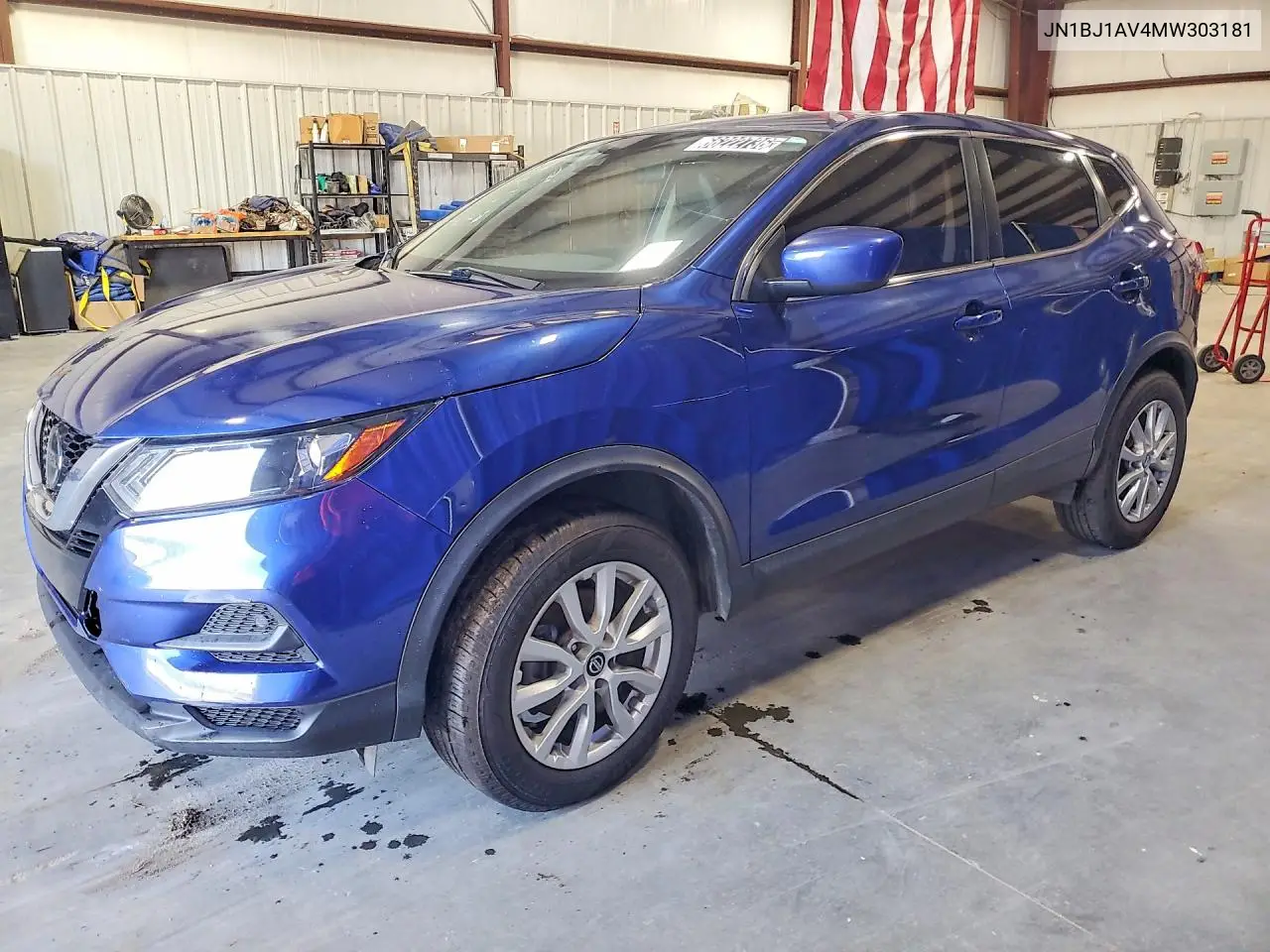 2021 Nissan Rogue Sport S VIN JN1BJ1AV4MW303181 фото 1