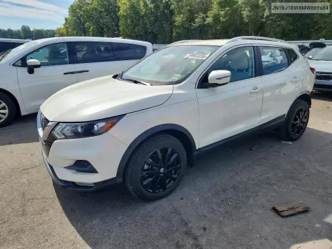 JN1BJ1BWXMW669654 — 2021 Nissan Qashqai, Задняя часть, фото до ремонта