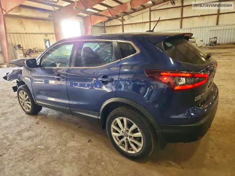 2021 Nissan Rogue Sport S VIN JN1BJ1AVXMW305369 фото 2