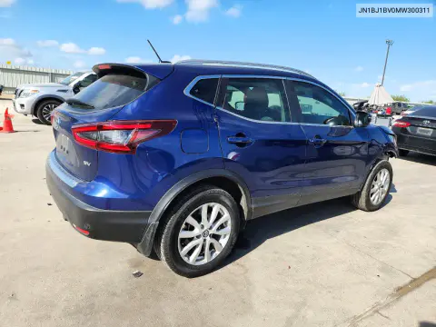 2021 Nissan Rogue Sport Sv VIN JN1BJ1BV0MW300311 фото 3