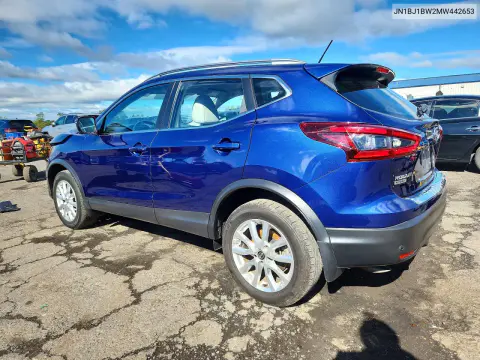 2021 Nissan Rogue Sport Sv VIN JN1BJ1BW2MW442653 фото 2