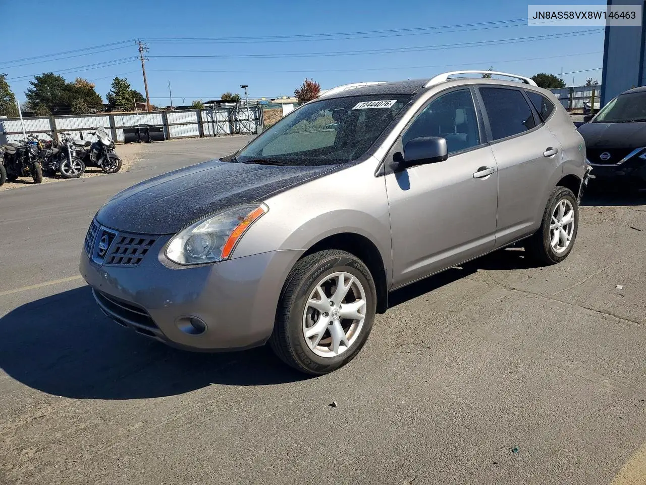 2008 Nissan Rogue S VIN JN8AS58VX8W146463 фото 1