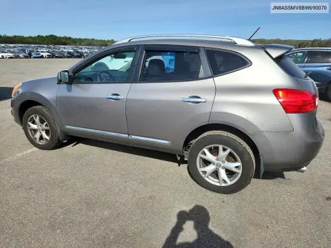 2011 Nissan Rogue S VIN JN8AS5MV8BW690070 фото 2