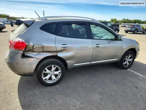 2011 Nissan Rogue S VIN JN8AS5MV8BW690070 фото 3