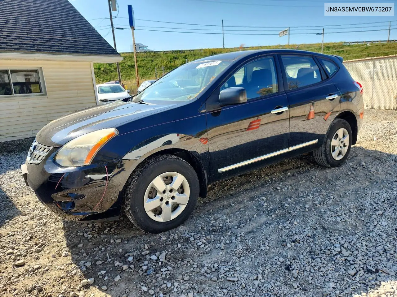 2011 Nissan Rogue S VIN JN8AS5MV0BW675207 фото 1