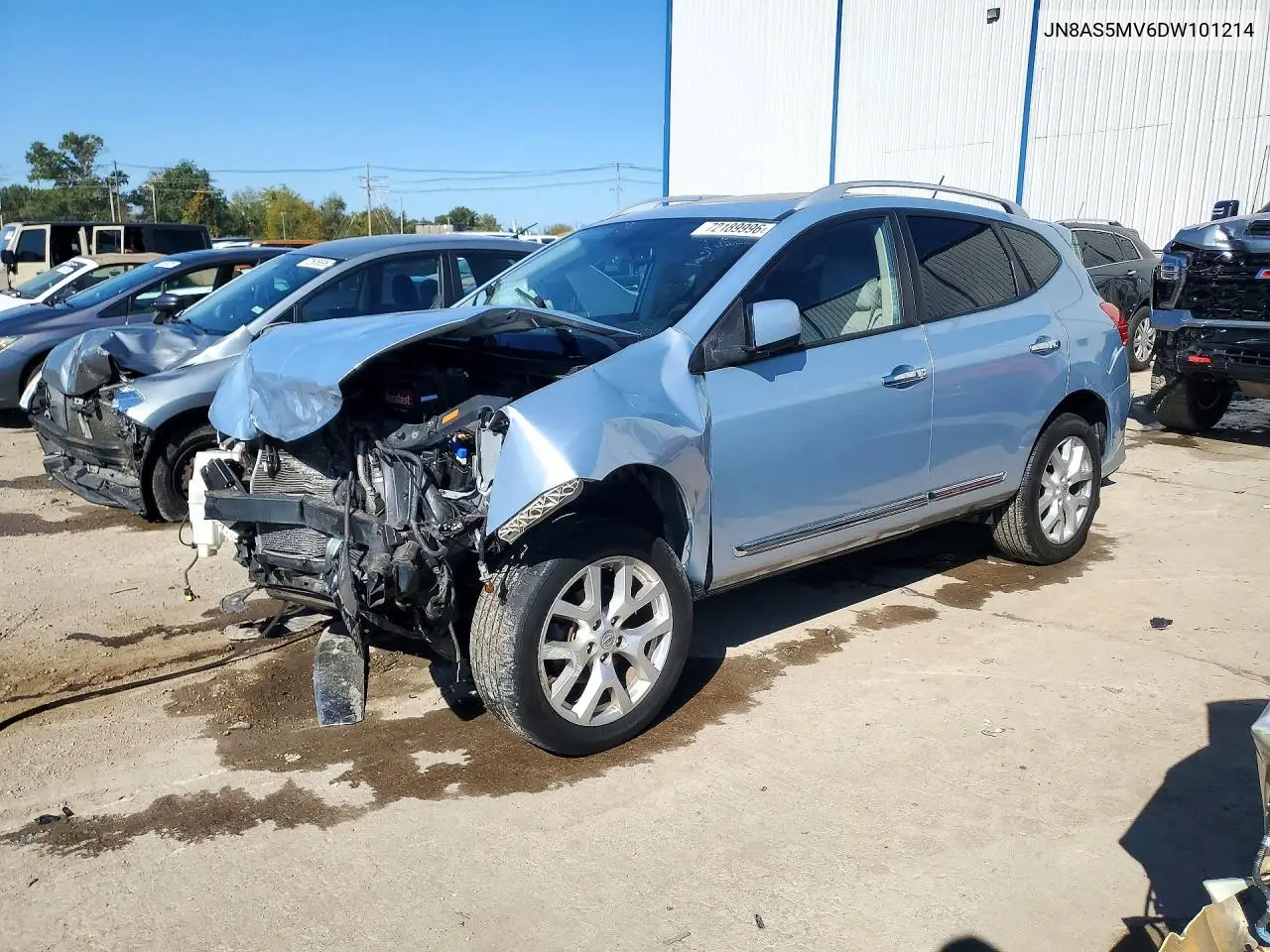 2013 Nissan Rogue S VIN JN8AS5MV6DW101214 фото 1