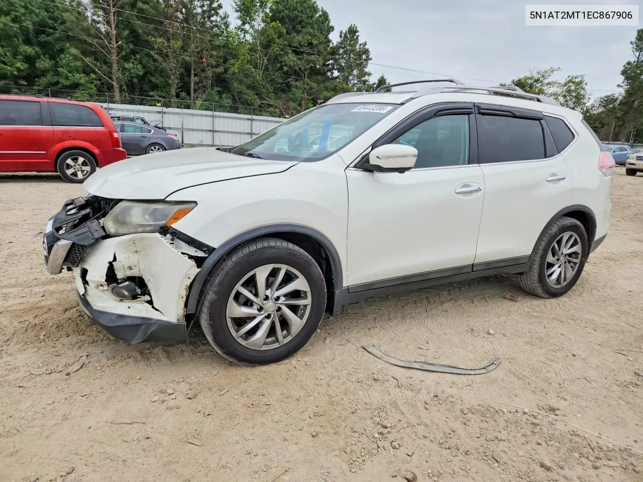 2014 Nissan Rogue Sl VIN 5N1AT2MT1EC867906 фото 1