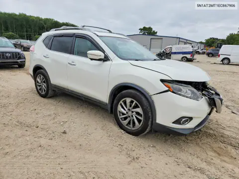2014 Nissan Rogue Sl VIN 5N1AT2MT1EC867906 фото 4