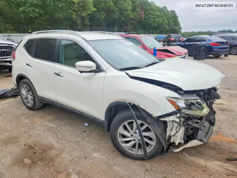 2014 Nissan Rogue Sl VIN 5N1AT2MT4EC840151 фото 4