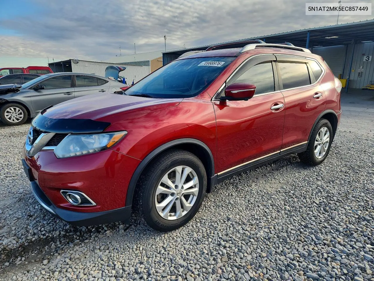 2014 Nissan Rogue Sv VIN 5N1AT2MK5EC857449 фото 1