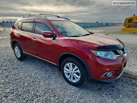 2014 Nissan Rogue Sv VIN 5N1AT2MK5EC857449 фото 4