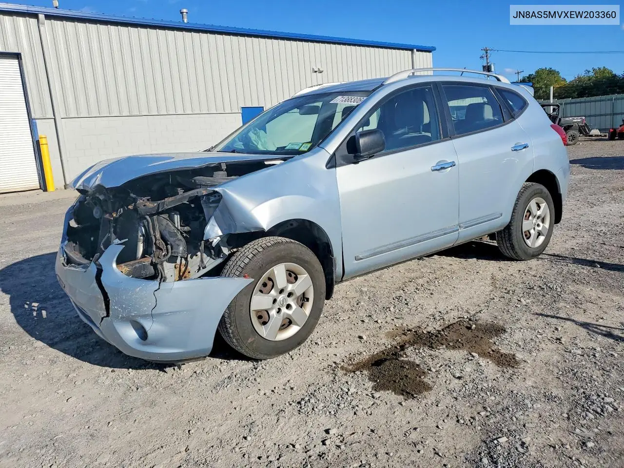 2014 Nissan Rogue Select S VIN JN8AS5MVXEW203360 фото 1