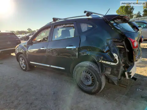 JN8AS5MT4EW622139 — 2014 Nissan Rogue, фото 2 с аукциона Copart, Задняя часть
