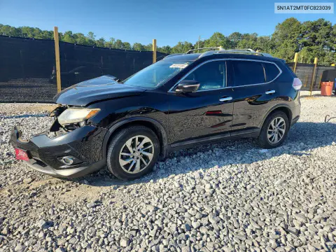 5N1AT2MT0FC823039 — 2015 Nissan Rogue, Передняя часть, фото до ремонта