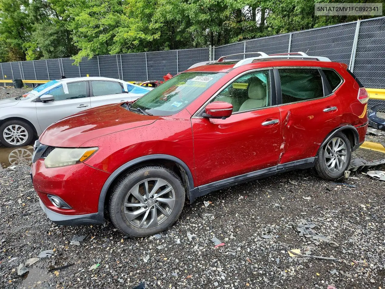 2015 Nissan Rogue Sl VIN 5N1AT2MV1FC892341 фото 1