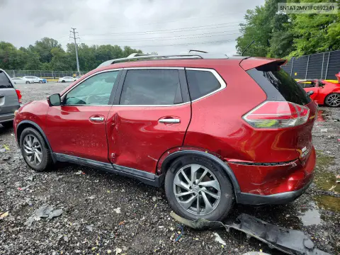 2015 Nissan Rogue Sl VIN 5N1AT2MV1FC892341 фото 2