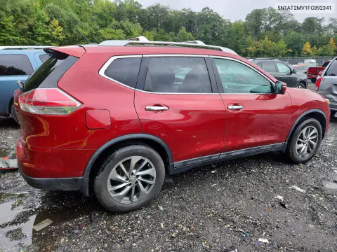 2015 Nissan Rogue Sl VIN 5N1AT2MV1FC892341 фото 3