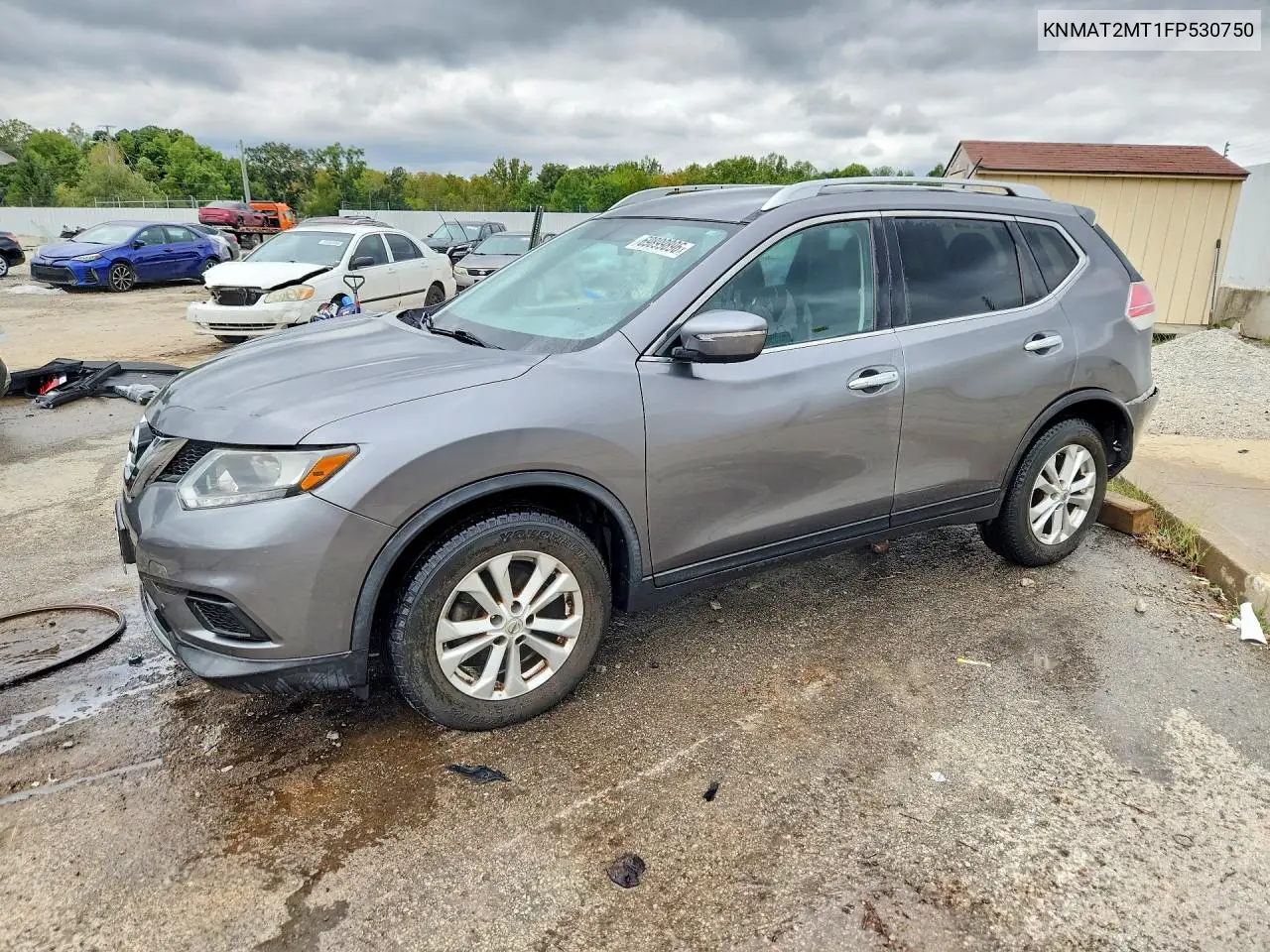 KNMAT2MT1FP530750 Nissan Rogue 2015 — повреждение Задняя часть, фото до ремонта