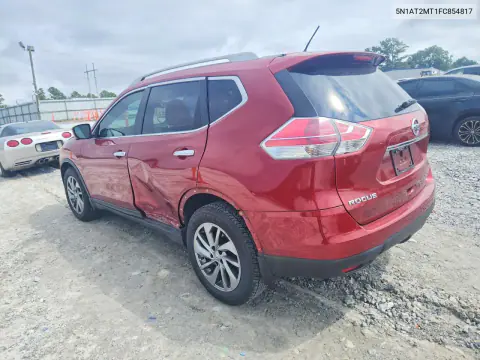 2015 Nissan Rogue Sl VIN 5N1AT2MT1FC854817 фото 2