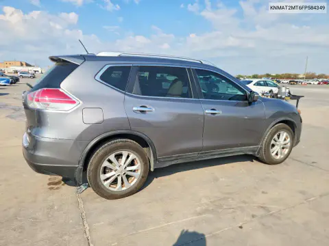 2015 Nissan Rogue Sv VIN KNMAT2MT6FP584349 фото 3