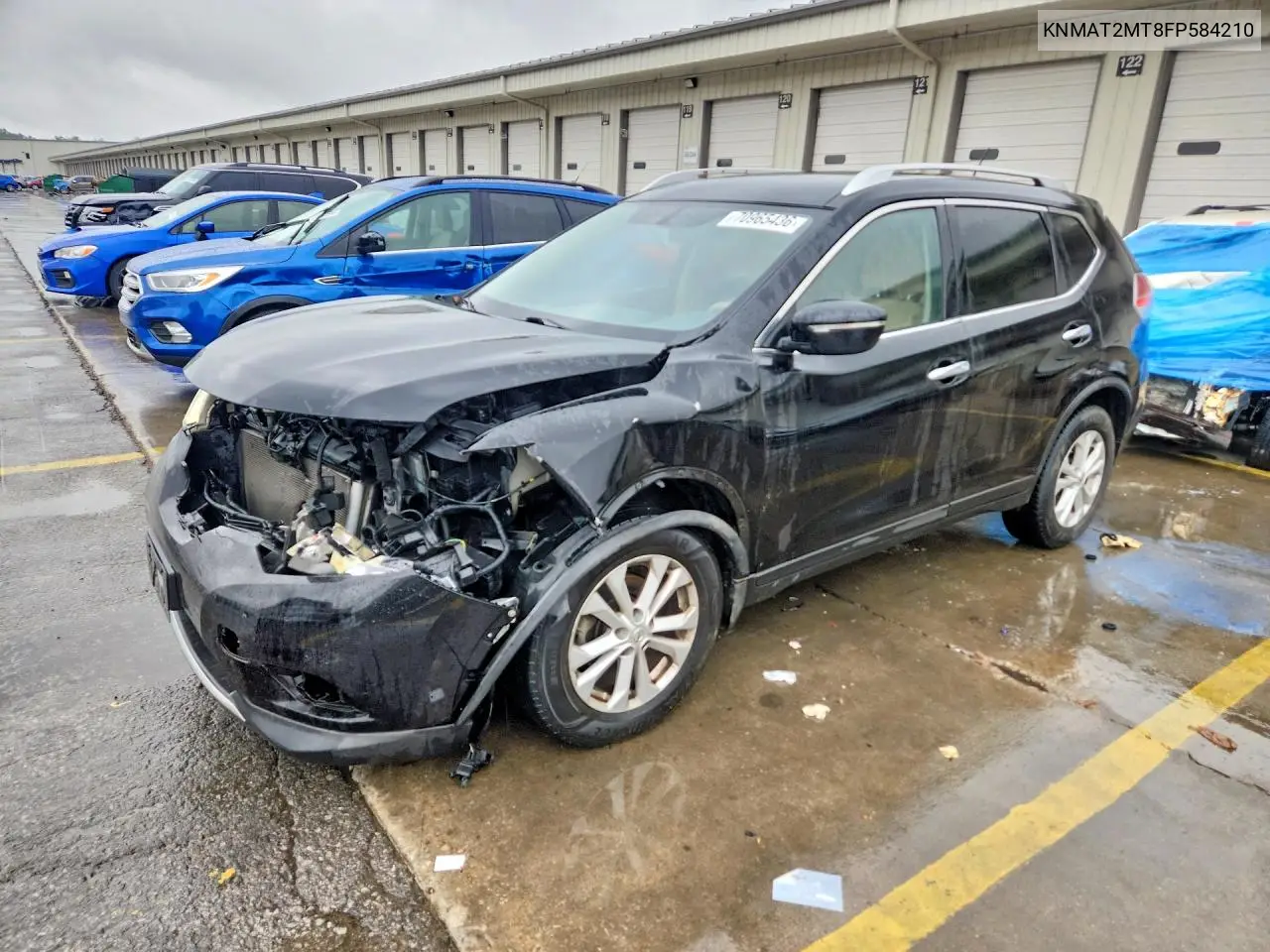 KNMAT2MT8FP584210 Nissan Rogue 2015 — повреждение Передняя часть, фото до ремонта