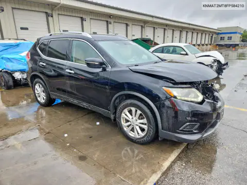 KNMAT2MT8FP584210 — 2015 Nissan Rogue, фото 4 с аукциона Copart, Передняя часть