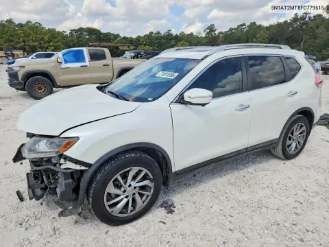 5N1AT2MT8FC779615 — 2015 Nissan Rogue, Передняя часть, фото до ремонта