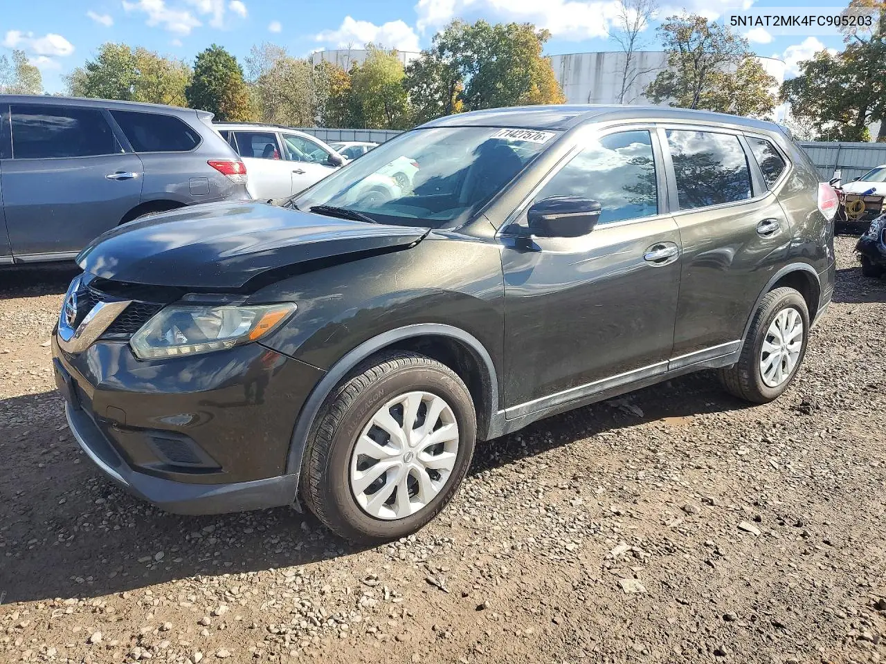 2015 Nissan Rogue S VIN 5N1AT2MK4FC905203 фото 1