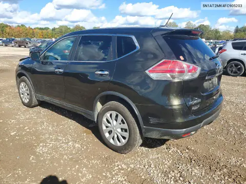 2015 Nissan Rogue S VIN 5N1AT2MK4FC905203 фото 2