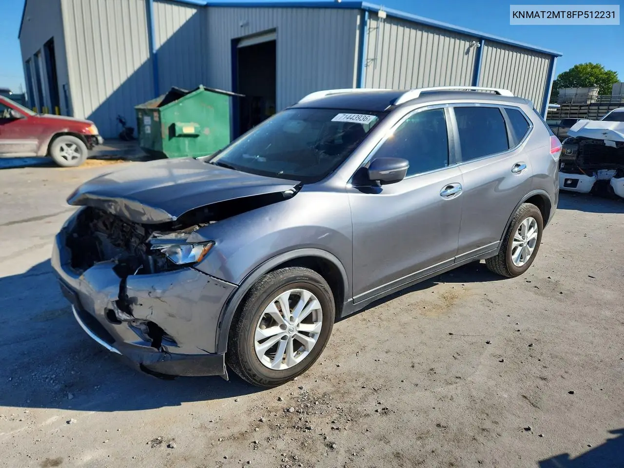 2015 Nissan Rogue Sv VIN KNMAT2MT8FP512231 фото 1